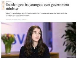 她26歲，當上瑞典“部長”