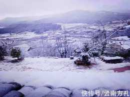 雲南大理：賓川三轉灣梨園雪景，瑞雪兆豐年